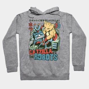 Catzilla vs Robots Hoodie